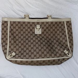 Authentic Gucci Canvas Monogram Tote